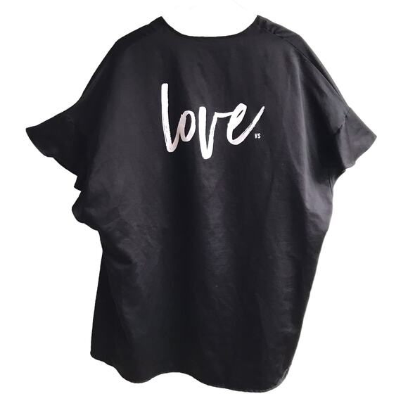 Victoria’s Secret Love Kimono One Size Ruffle Front Dolman Sleeve Tie Front Robe - Picture 4 of 14